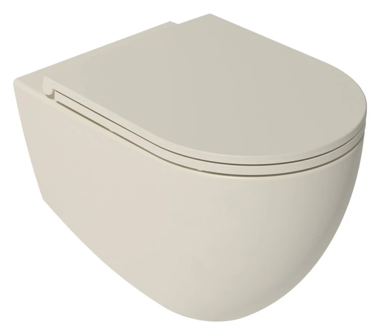 INFINITY miska WC wisząca, Rimless, 36,5x53cm, ivory #5