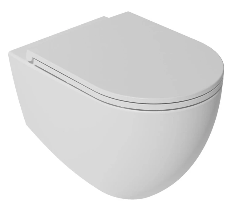 INFINITY miska WC wisząca, Rimless, 36,5x53cm, biały mat #4