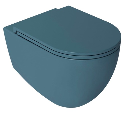 INFINITY miska WC wisząca, Rimless, 36,5x53cm, petrol mat #2