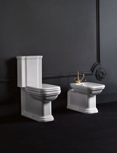 WALDORF kompakt WC 40x68cm, odpływ pionowy/poziomy, biały #2