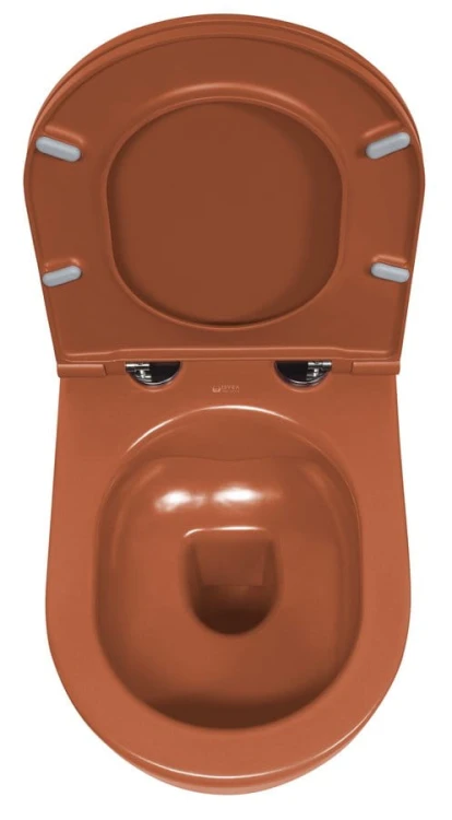 INFINITY miska WC wisząca, Rimless, 36,5x53cm, terracotta #5