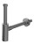 INOXMATER syfon umywalkowy 5/4", odpływ 32mm, stal nierdzewna/gun metal