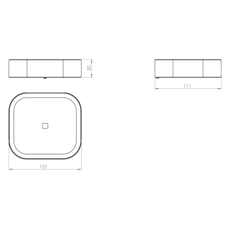 Rysunek techniczny - OUTLINE mydelniczka, chrom