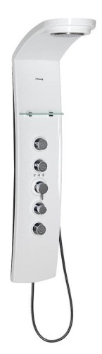 LUK panel prysznicowy z baterią termostatyczną 250x1300mm, biały