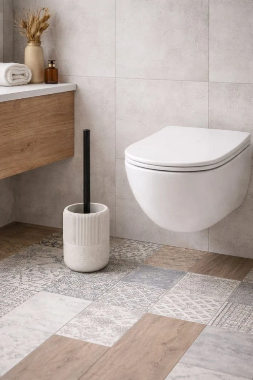 ALBA WC-szczotka do postawienia, biały/czarny mat #3