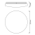 Rysunek techniczny - Lampa sufitowa łazienkowa, średnica 325mm, OSRAM, 2640lm, 24W, 3000K, IP44