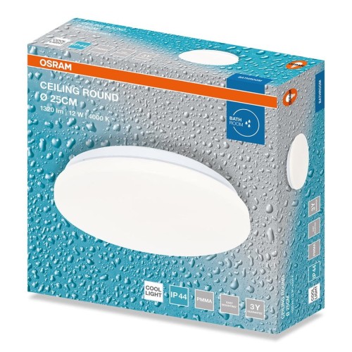 Lampa sufitowa łazienkowa, ø 210mm, OSRAM,900lm, ,1320lm, 12W, 4000K, IP44 #2
