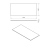 Rysunek techniczny - LOREA blat Rockstone 111x1,2x52,5cm, black attica