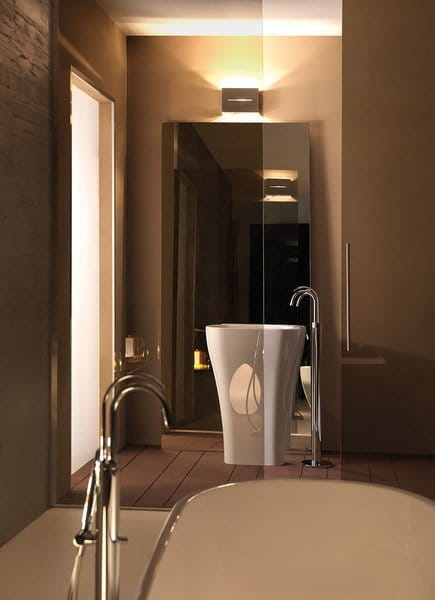 AQUATECH umywalka ceramiczna wolnostojąca 60x85x40cm, biały #6