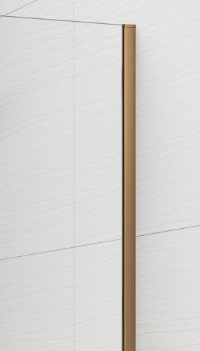 ESCA COPPER MATT jednoczęściowa kabina przysznicowa Walk-In, montaż przy ścianie, szkło mat dymione, 1500 mm #2