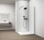 ESCA GUN METAL jednoczęściowa kabina przysznicowa Walk-In, montaż przy ścianie, szkło czyste, 1500 mm