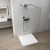 ESCA GUN METAL jednoczęściowa kabina przysznicowa Walk-In, szkło czyste, 1100 mm