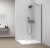 ESCA GUN METAL jednoczęściowa kabina przysznicowa Walk-In, montaż przy ścianie, szkło czyste, 300 mm