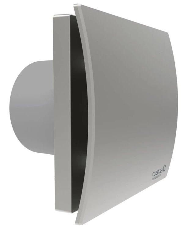 SILENTIS UC TH 10 wentylator łazienkowy z automatem, osiowy, 8W,wylot 100mm, srebrny