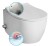SENTIMENTI CLEANWASH WC wiszące, z dyszą bidetową i zaworem, Rimless, 36x53cm, biały
