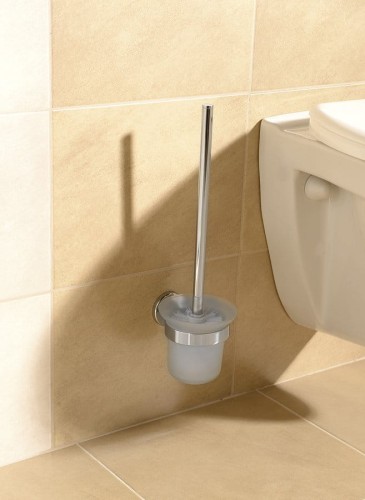 SAMBA wisząca szczotka do WC, szkło mleczne, chrom #2