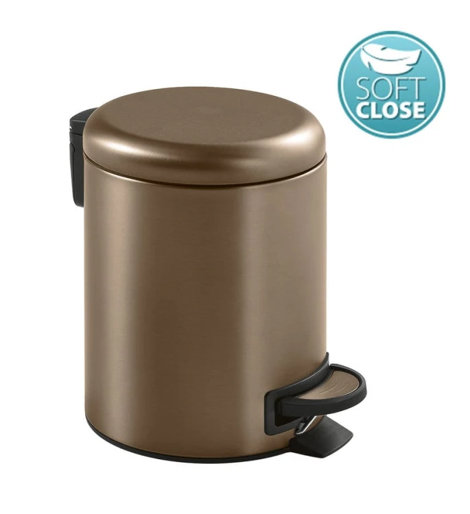 POTTY kosz na śmieci 3l, Soft Close, miedź mat