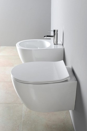 SENTIMENTI miska WC wisząca, Rimless, 36x51cm, biały #2