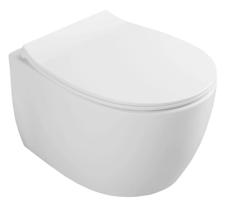 SENTIMENTI miska WC wisząca, Rimless, 36x51cm, biały #5