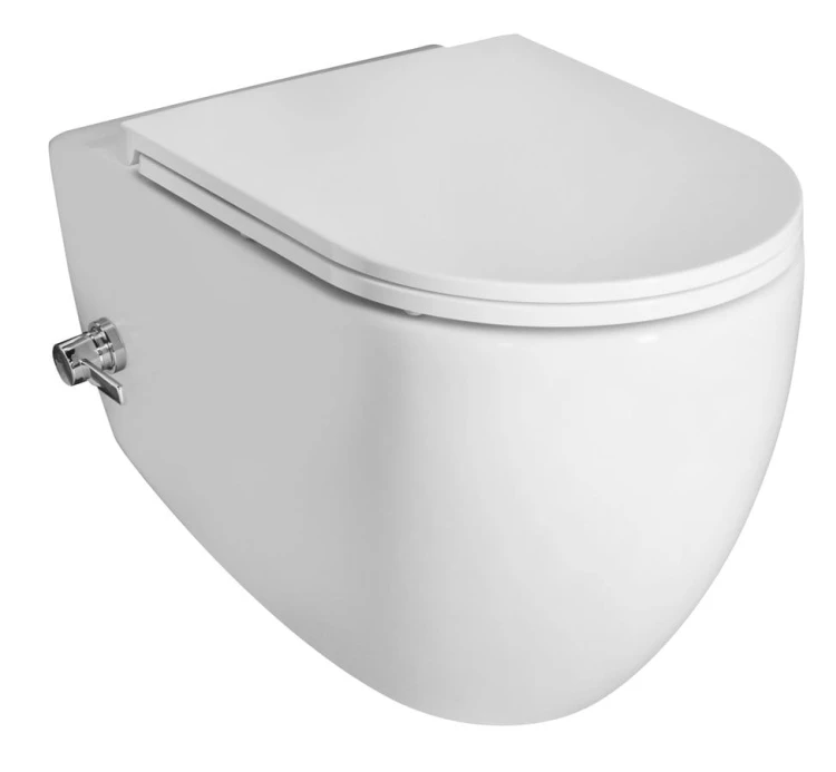 INFINITY CLEANWASH WC wiszące, z dyszą bidetową i zaworem, Rimless, 36,5x53cm, biały #4