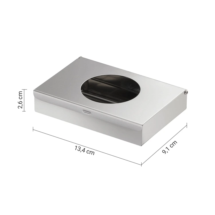 Rysunek techniczny - Zasobnik na torebki papierowe 134x26x90 mm, stal nierdzewna mat