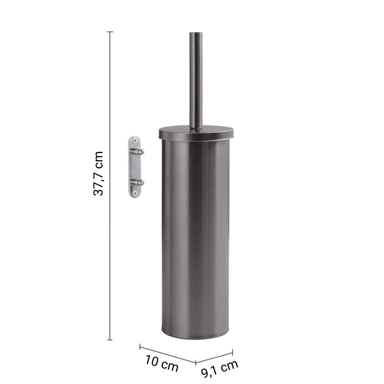Rysunek techniczny - FLIP szczotka WC wisząca, systém Lift&Clean, gun metal