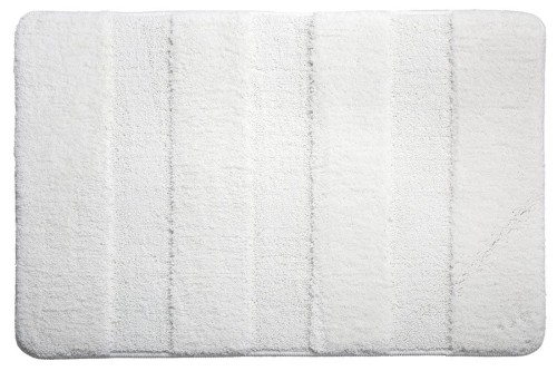 SERENITY dywanik łazienkowy 60x90cm z antypoślizgiem, polyester, biały