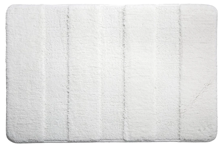 SERENITY dywanik łazienkowy 60x90cm z antypoślizgiem, polyester, biały