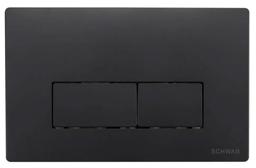 SCHWAB PLUTO przycisk spłuczki, 247x160 mm, czarny mat