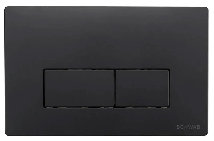 SCHWAB PLUTO przycisk spłuczki, 247x160 mm, czarny mat