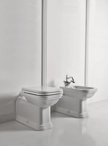 WALDORF misa WC 37x65cm, odpływ poziomy/pionowy, biały #4