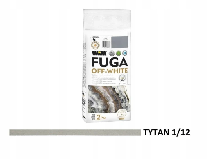 2x Fuga elastyczna WIM Off-white 1/12 112 TYTAN 2 kg