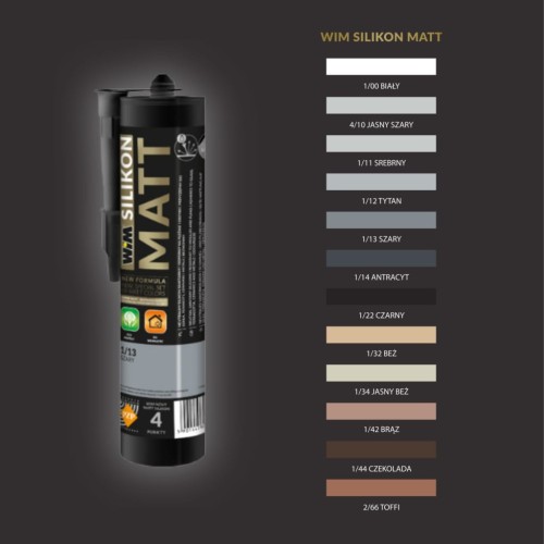 WIM Silikon matowy srebrny matt 1/11 111 300ml
