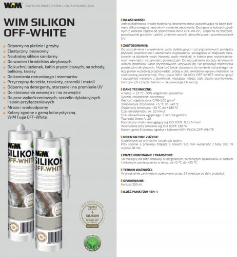 Silikon Wim Off-white 2/61 261 Pergamon 300 ml