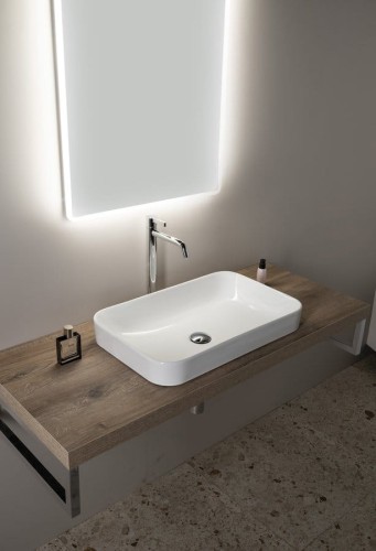 SOTT AQUA Umywalka ceramiczna 60x38cm, biała #2