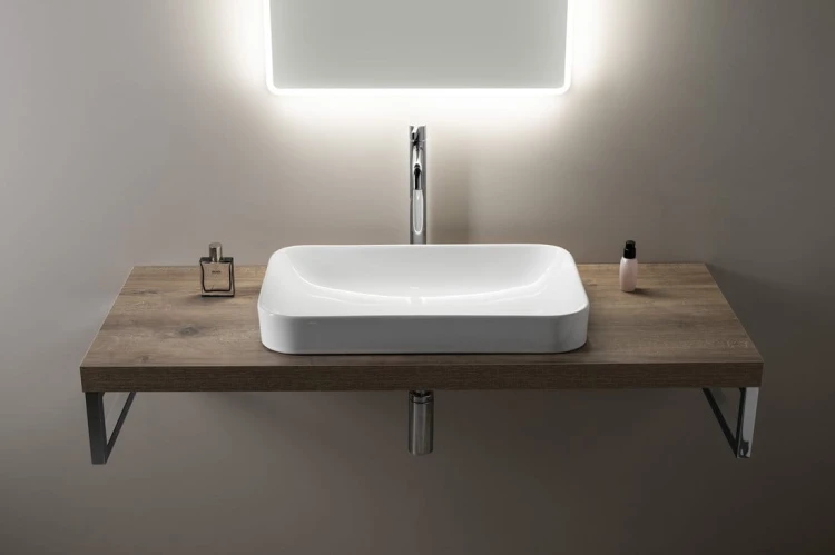 SOTT AQUA Umywalka ceramiczna 60x38cm, biała #3