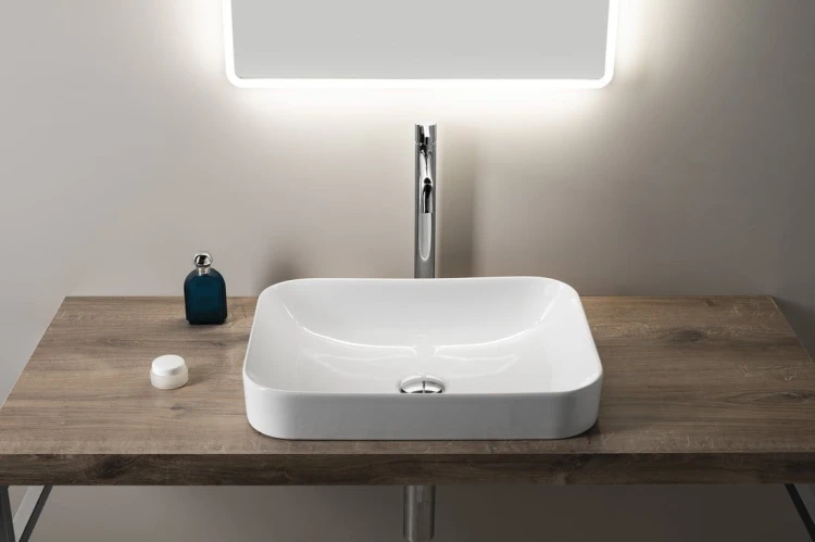 SOTT AQUA Umywalka ceramiczna 50x38cm, biały #3