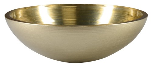 MURANO SOFT BROWN umywalka szklana nablatowa, średnica 40cm, złoto/srebrny #2