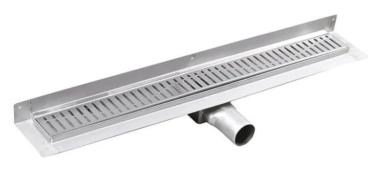 MANUS ONDA odpływ liniowy ze stali nierdzewnej z rusztem, naścienne, L-650, DN50