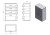 Rysunek techniczny - ZOJA/KERAMIA FRESH szafka dolna 50x78x29cm, biała z szufladami