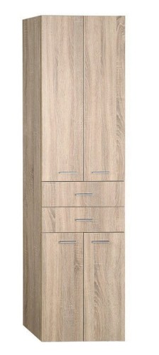 ZOJA/KERAMIA FRESH szafka wysoka z szufladami 50x184x29cm, dąb platin