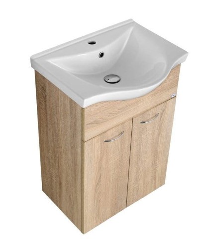 KERAMIA FRESH szafka umywalkowa 51,1x74x34cm, dąb platin #2