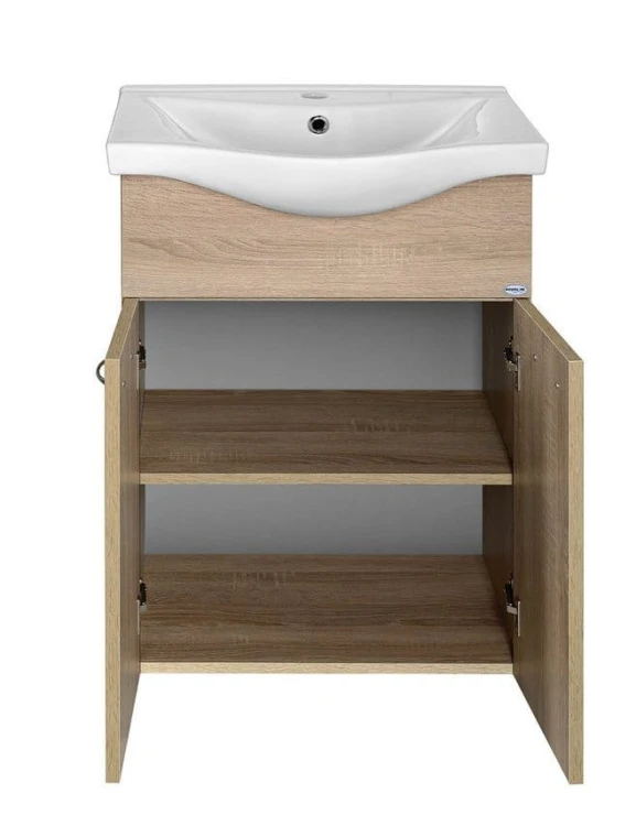 KERAMIA FRESH szafka umywalkowa 51,1x74x34cm, dąb platin #3