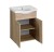 KERAMIA FRESH szafka umywalkowa 51,1x74x34cm, dąb platin #4