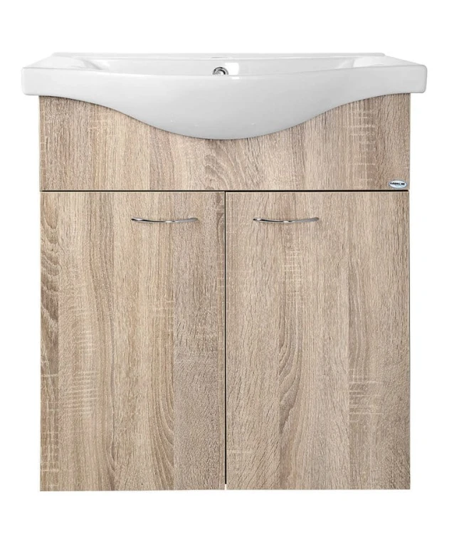 KERAMIA FRESH szafka umywalkowa 60,6x74x34cm, dub platin #2