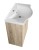 KERAMIA FRESH szafka umywalkowa 60,6x74x34cm, dub platin #3