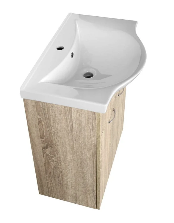 KERAMIA FRESH szafka umywalkowa 60,6x74x34cm, dub platin #3