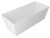 KVADRIE wanna kompozytowa 1590x650x550mm, objętość 360l, biały połysk