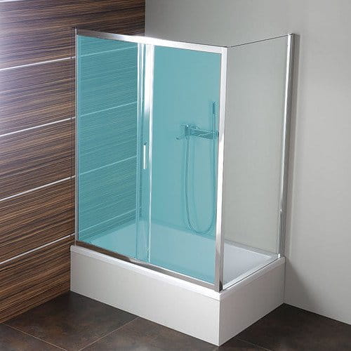 DEEP ścianka boczna 900x1500mm, szkło czyste