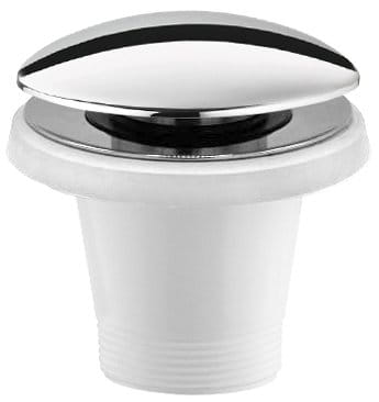Odpływ wannowy 6/4", klik-klak, chrom